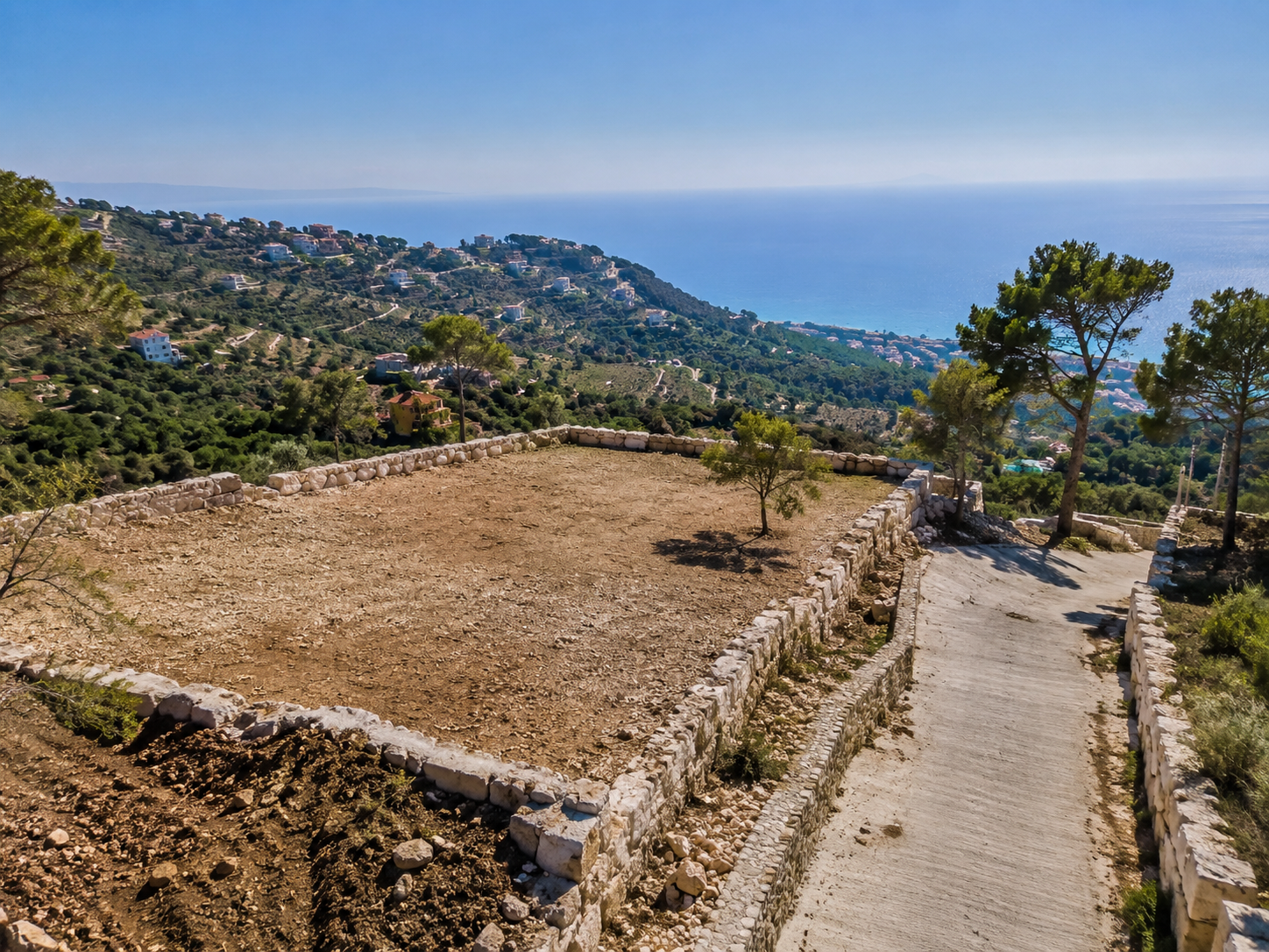 Coastal land for sale in Batroun Lebanon with sea view through Relish Group